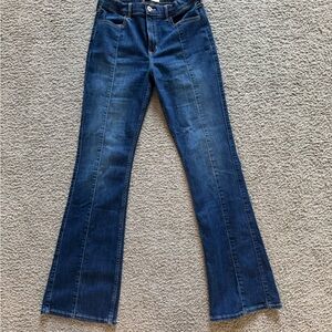 Abercrombie Kids Girls Size 17/18 (0/2 women’s) Long High Rise Flare Jean NWOT